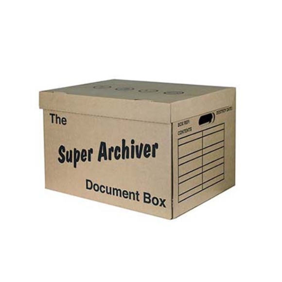 Super Size Archive Box With Integral Lid